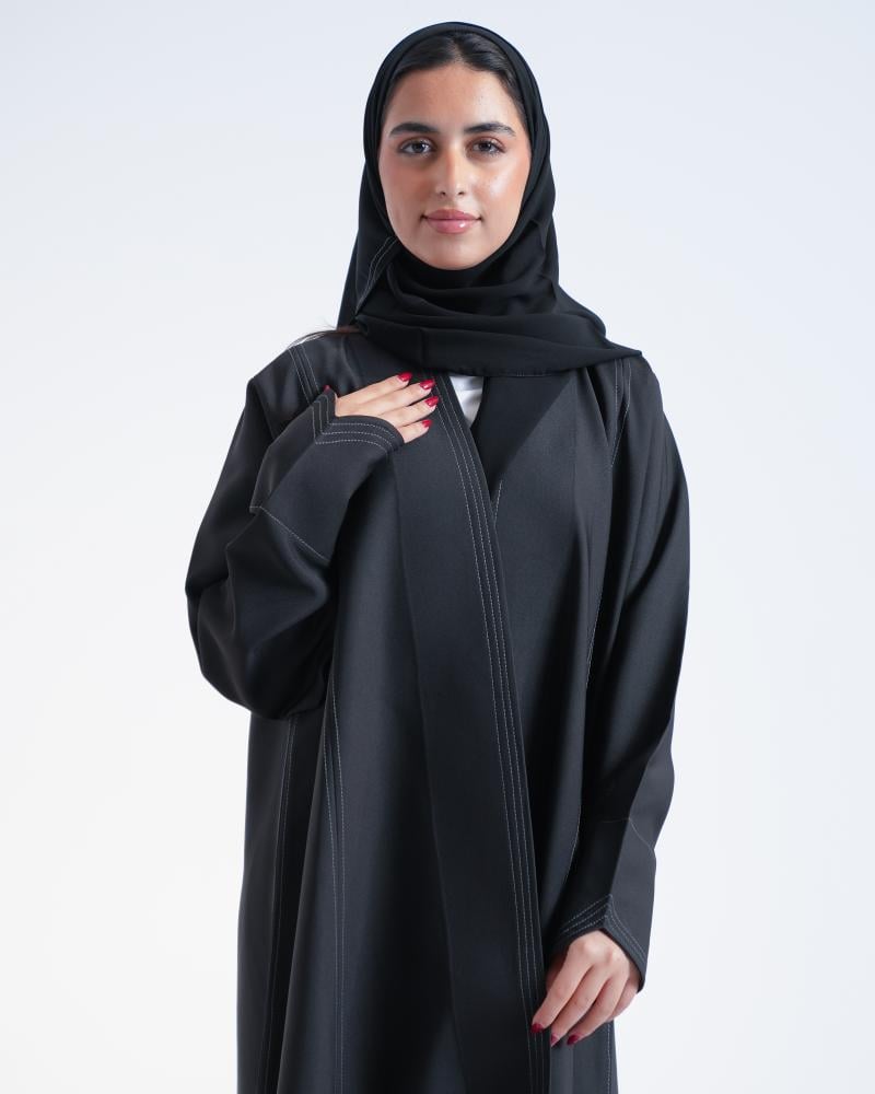 عباية كريب سوداء