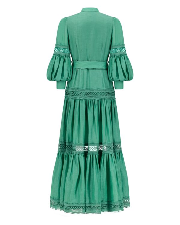 OCEANA MAXI SILK LINEN- EMERALD
