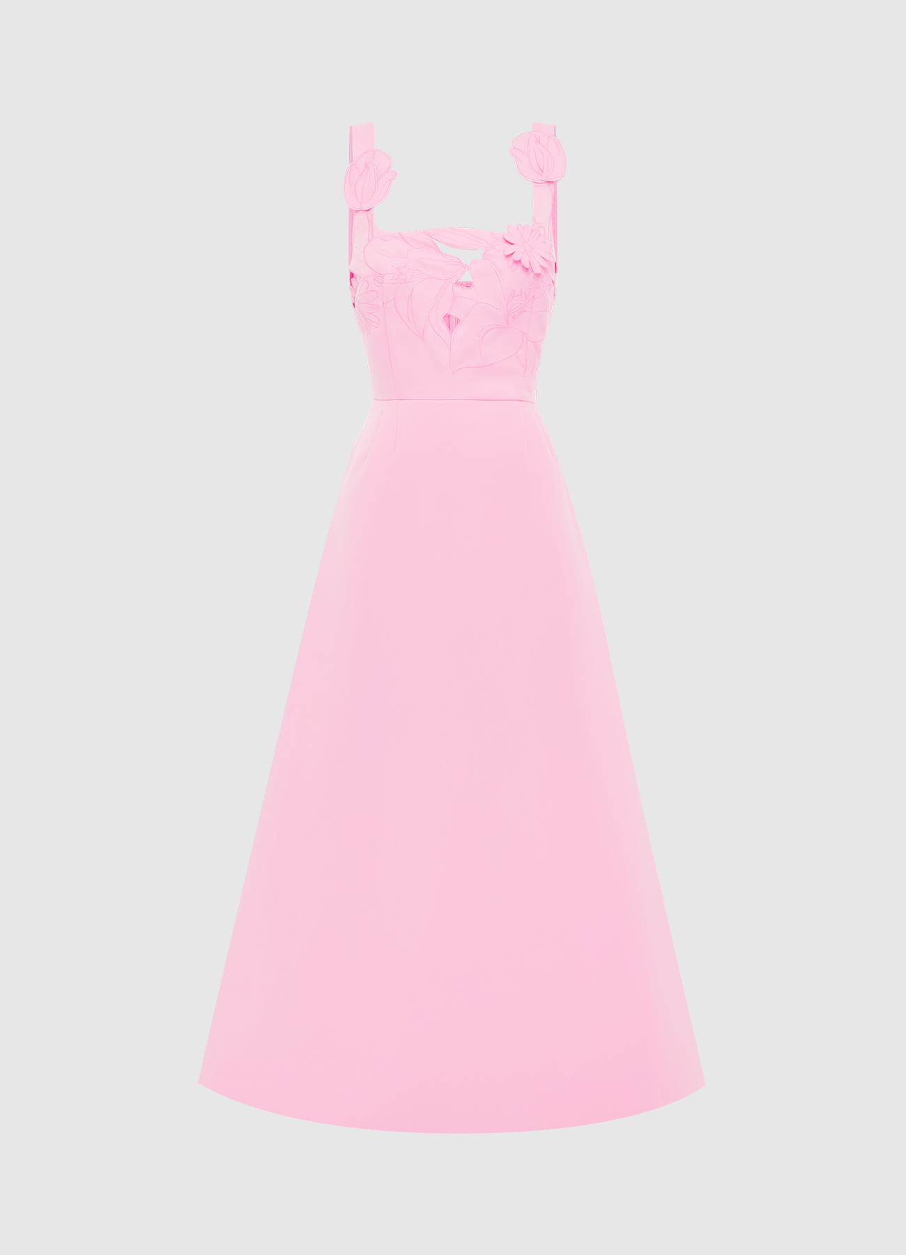 Rianne Appliqué Maxi Dress-pink