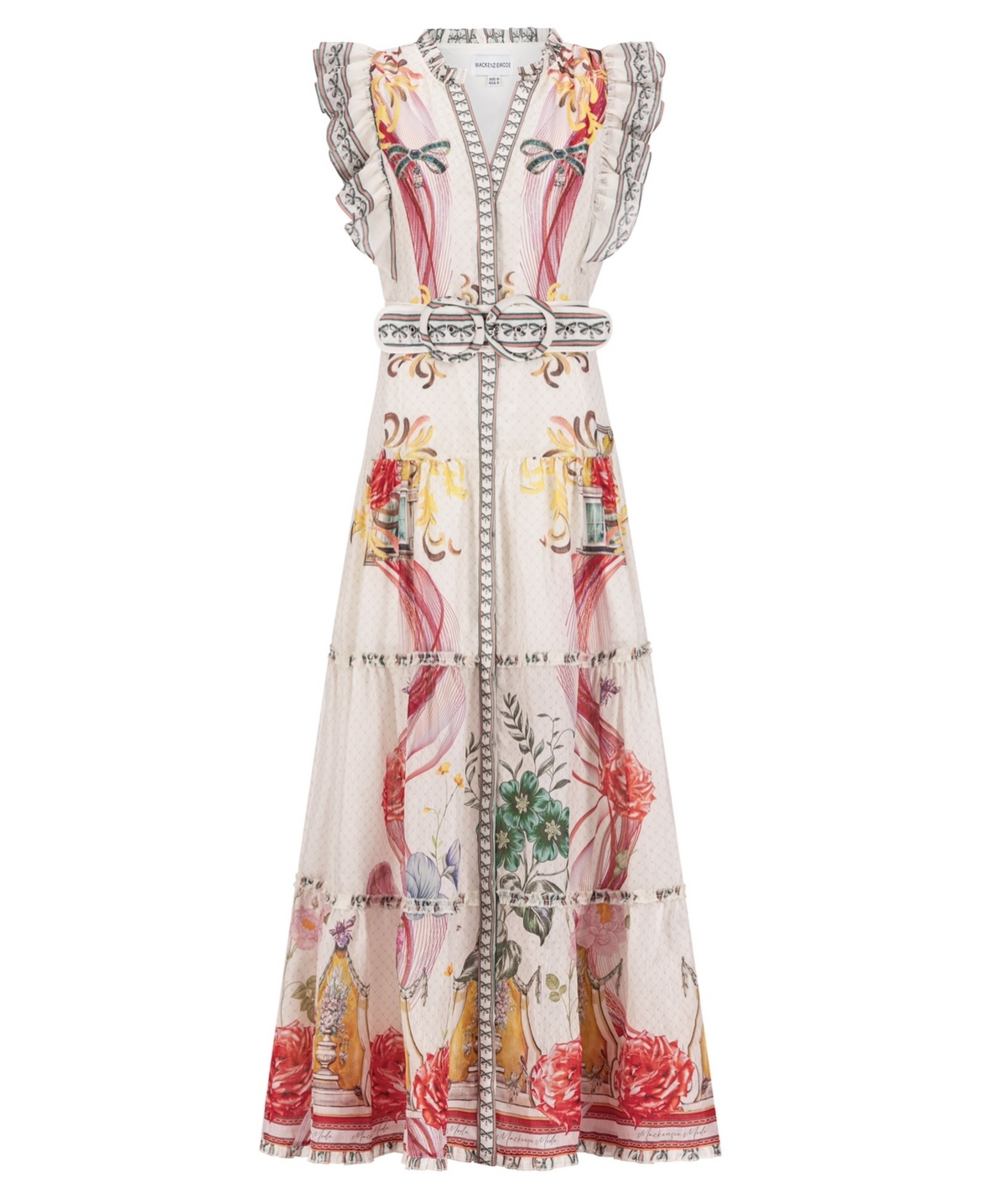STARBRIGHT SILK LINEN MAXI-ROSES