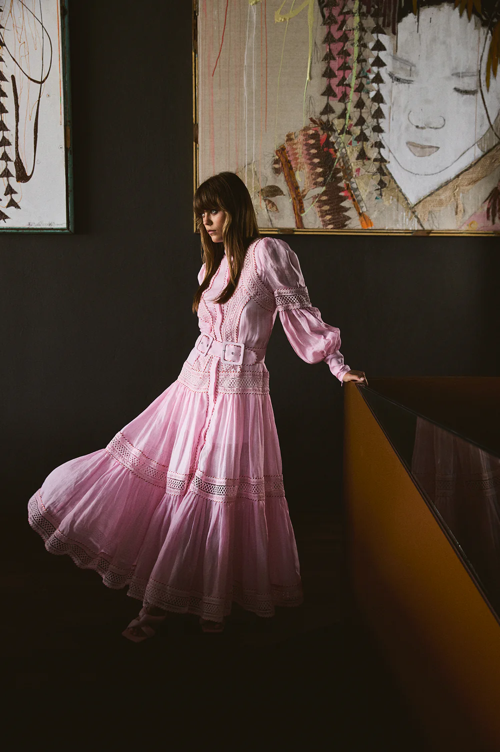 OCEANA MAXI SILK LINEN IN PINK