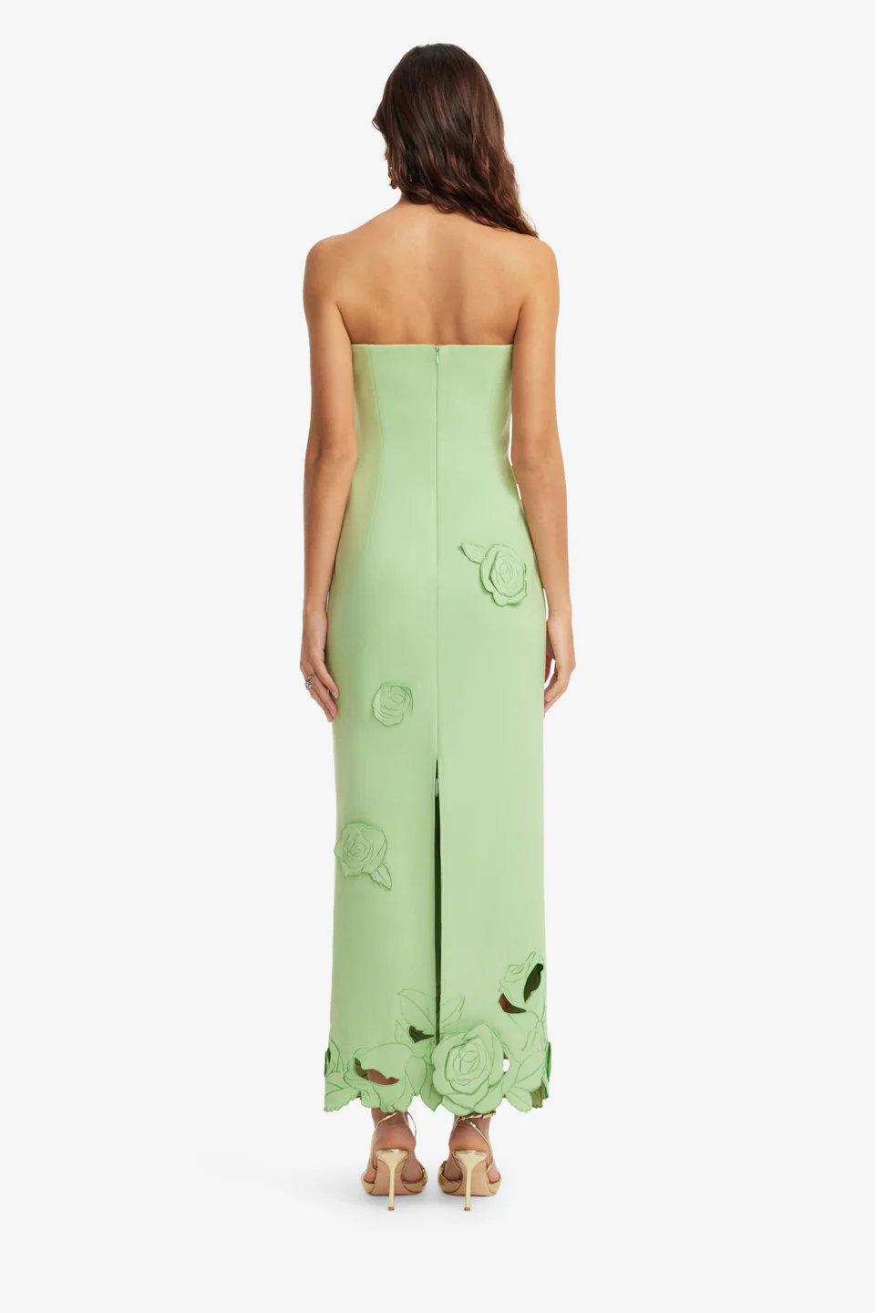 Appliqué Bustier Maxi Dress