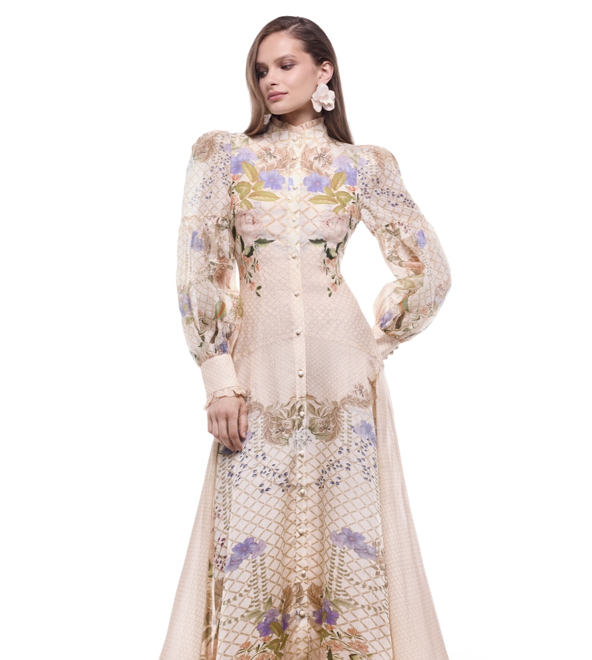 Regina silk linen Maxi Dress