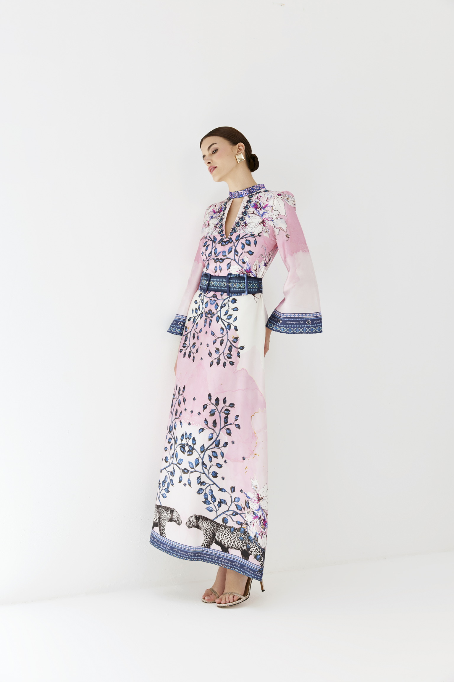 PINK PANTHER SILK MAXI