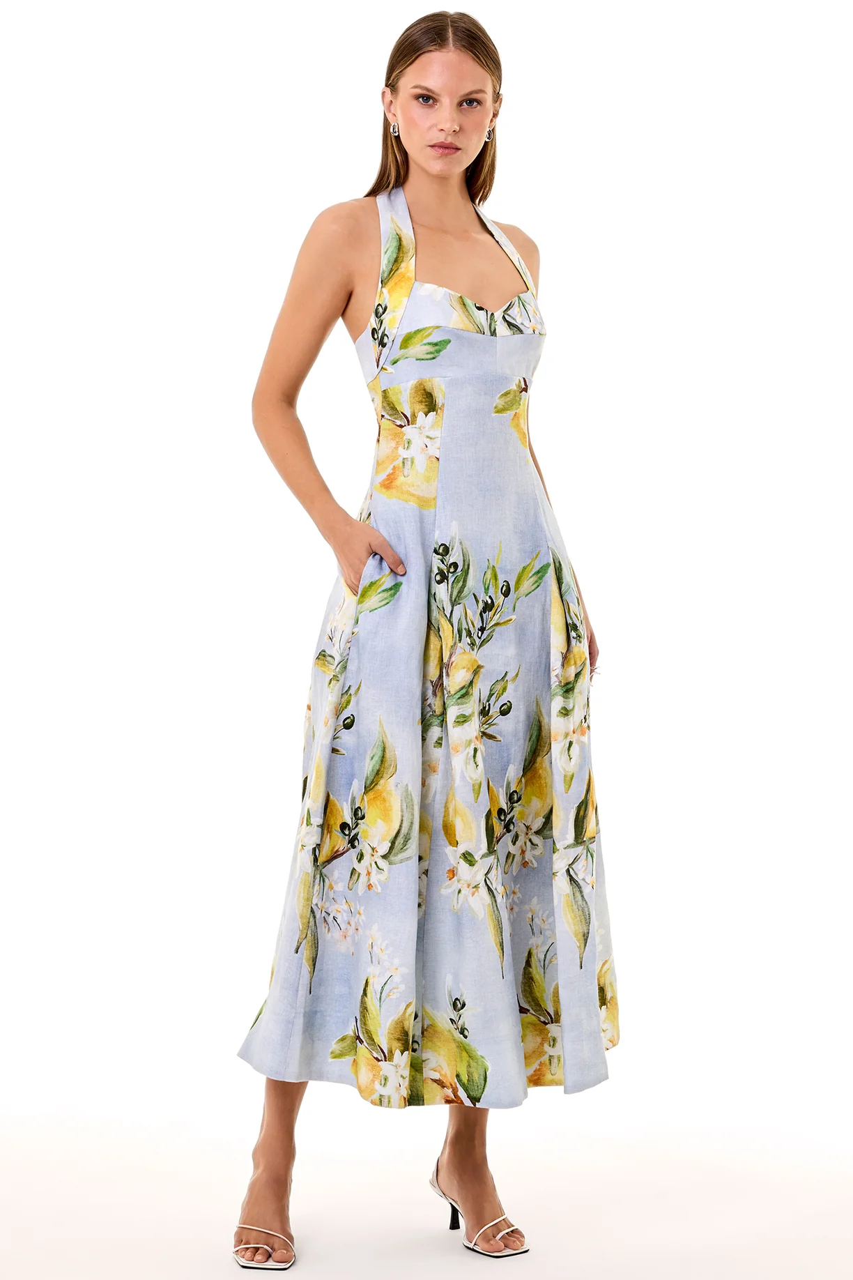 MAKENNA DRESS - ANISA SKY LEMON
