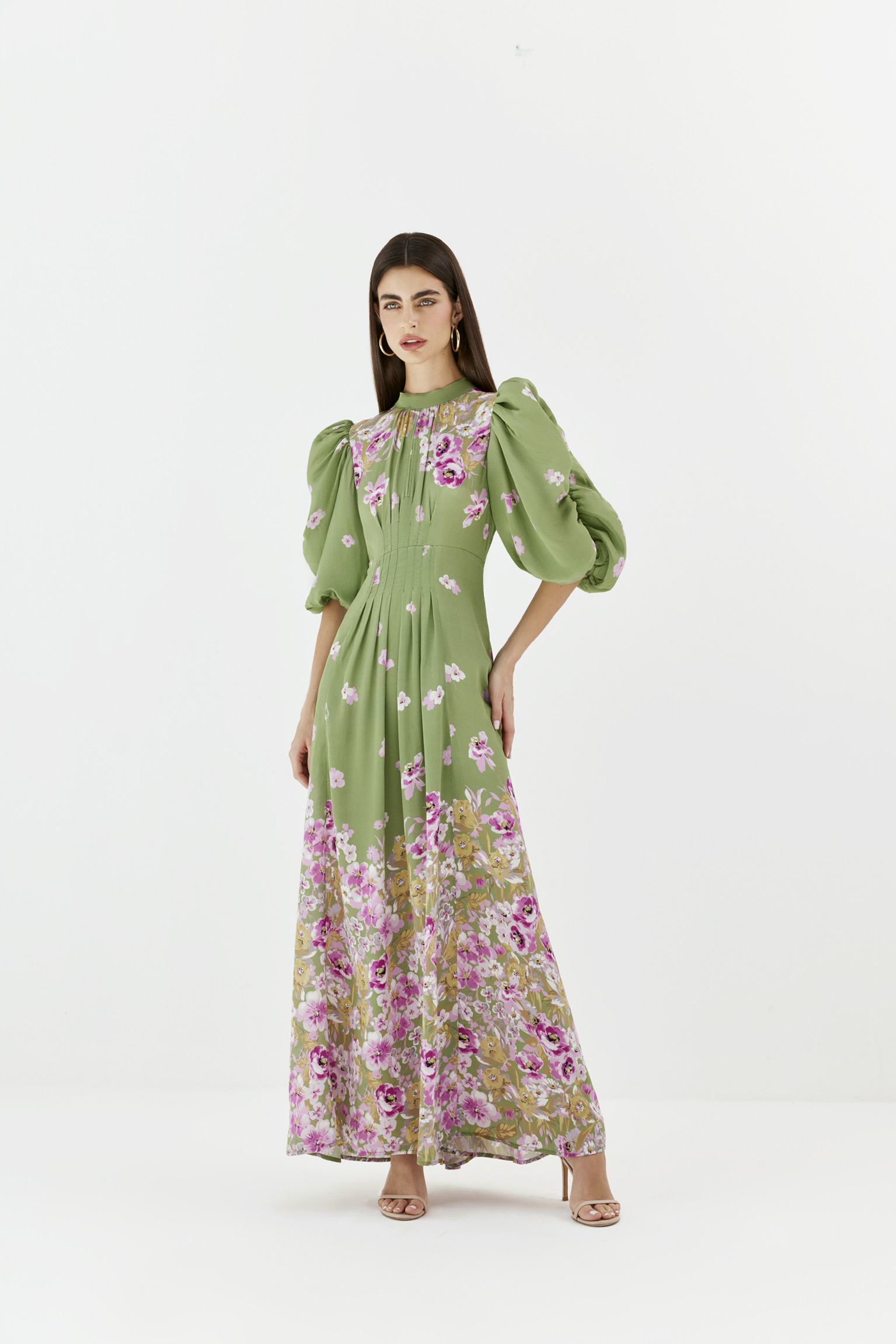 Crepe Tieback Gown
