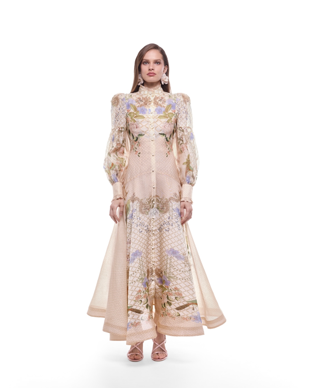 Regina silk linen Maxi Dress