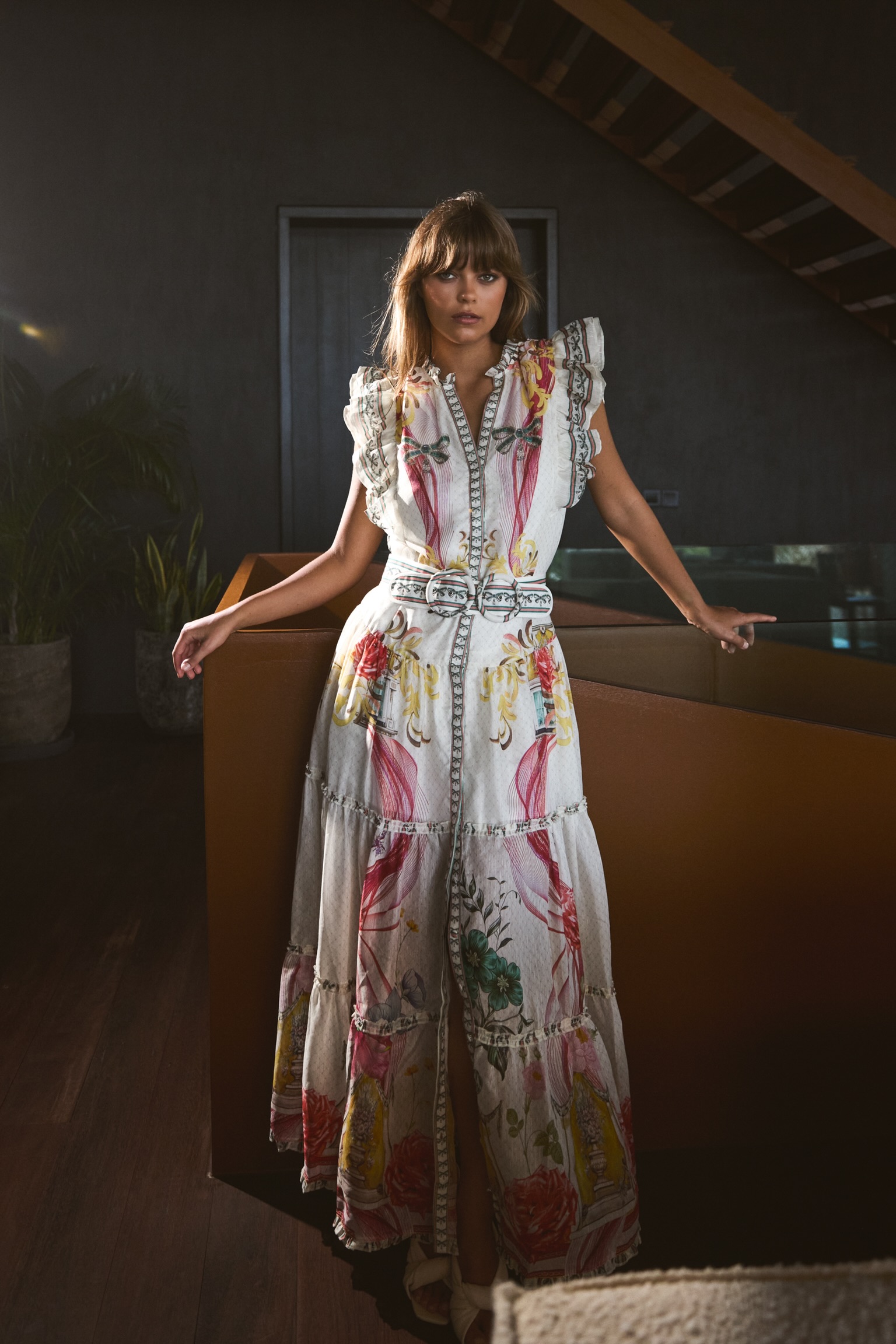 STARBRIGHT SILK LINEN MAXI-ROSES