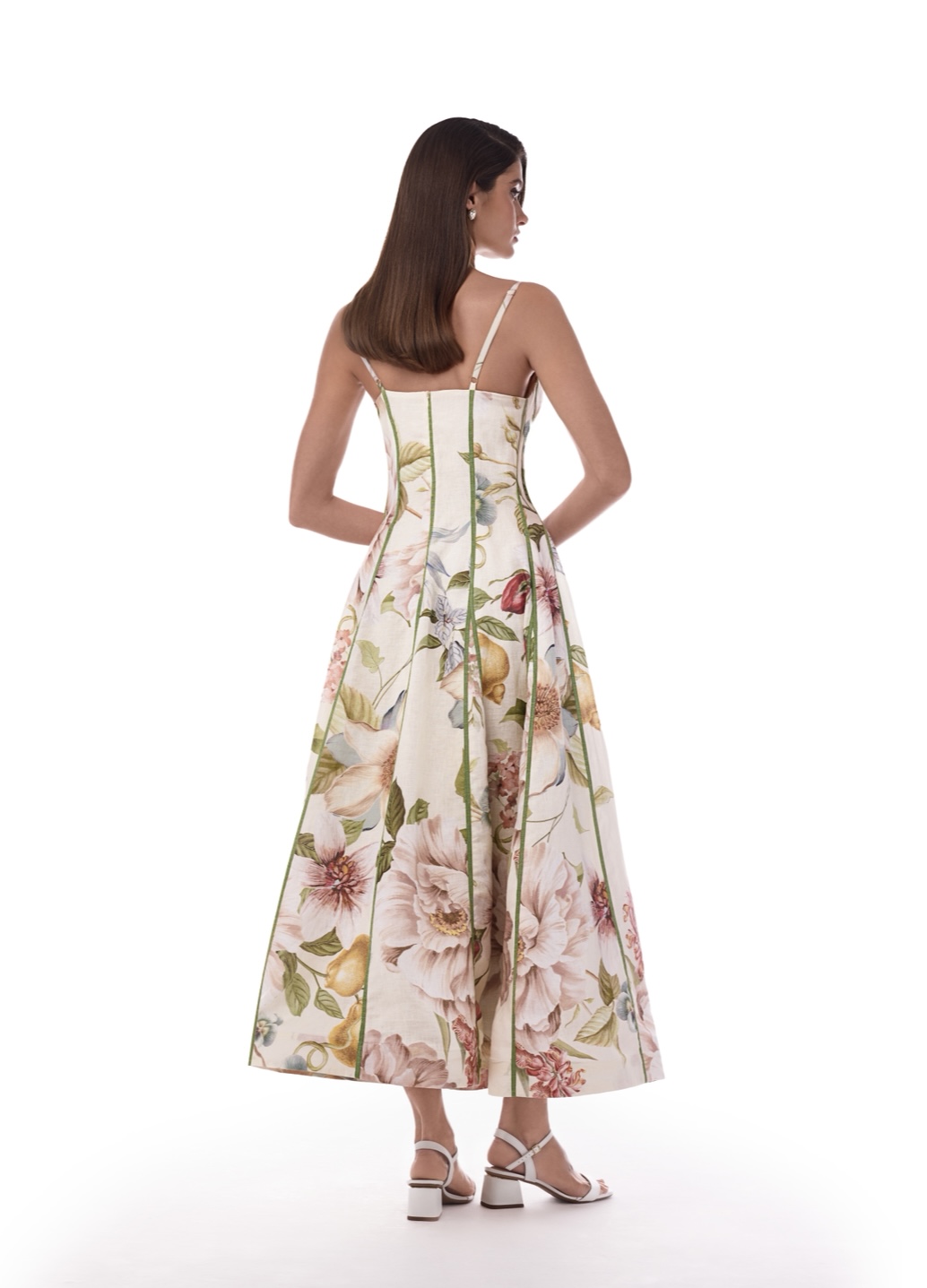 Amoréa Bustier Midi Dress – Olive