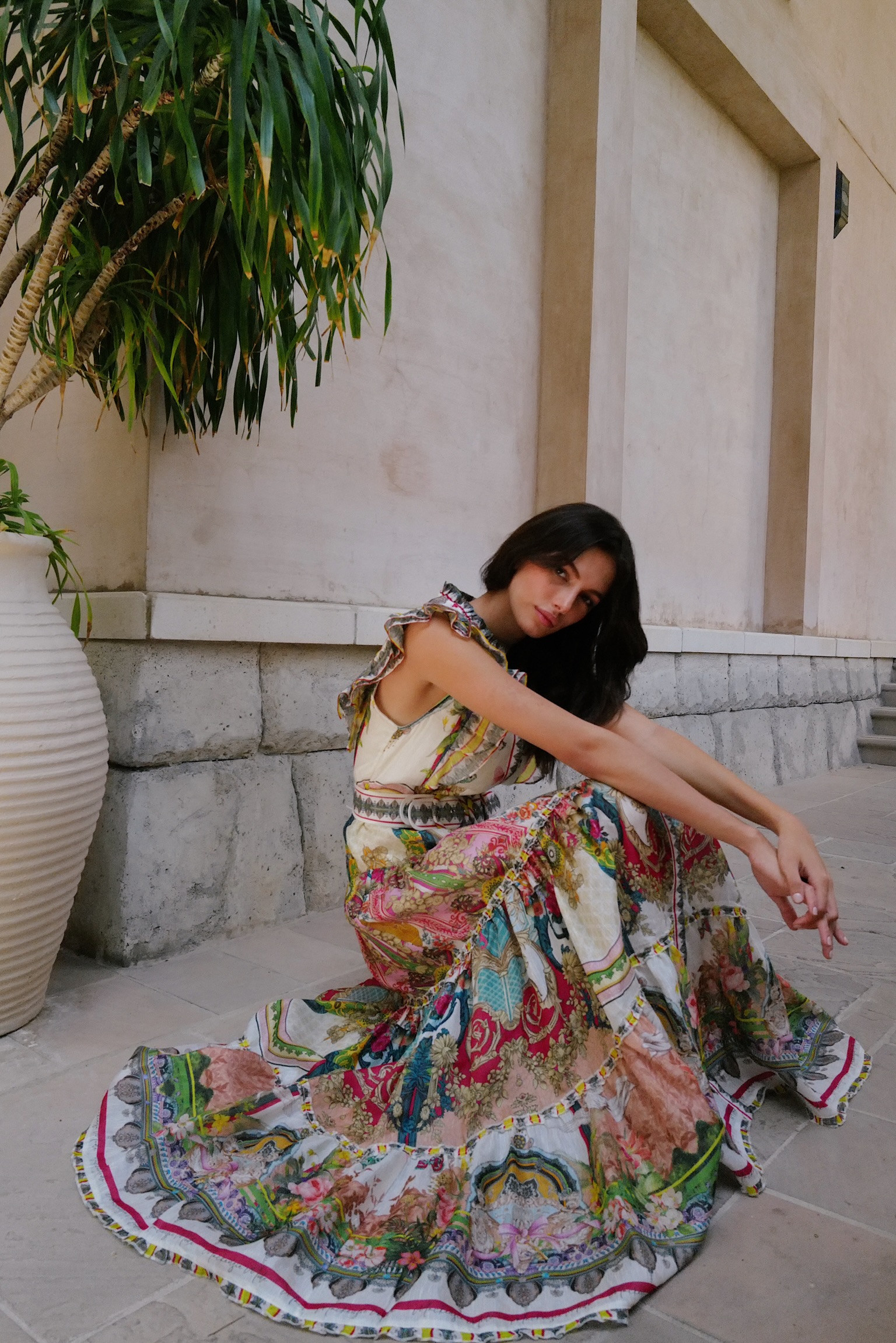 STARBRIGHT SILK LINEN MAXI-ANGELIC