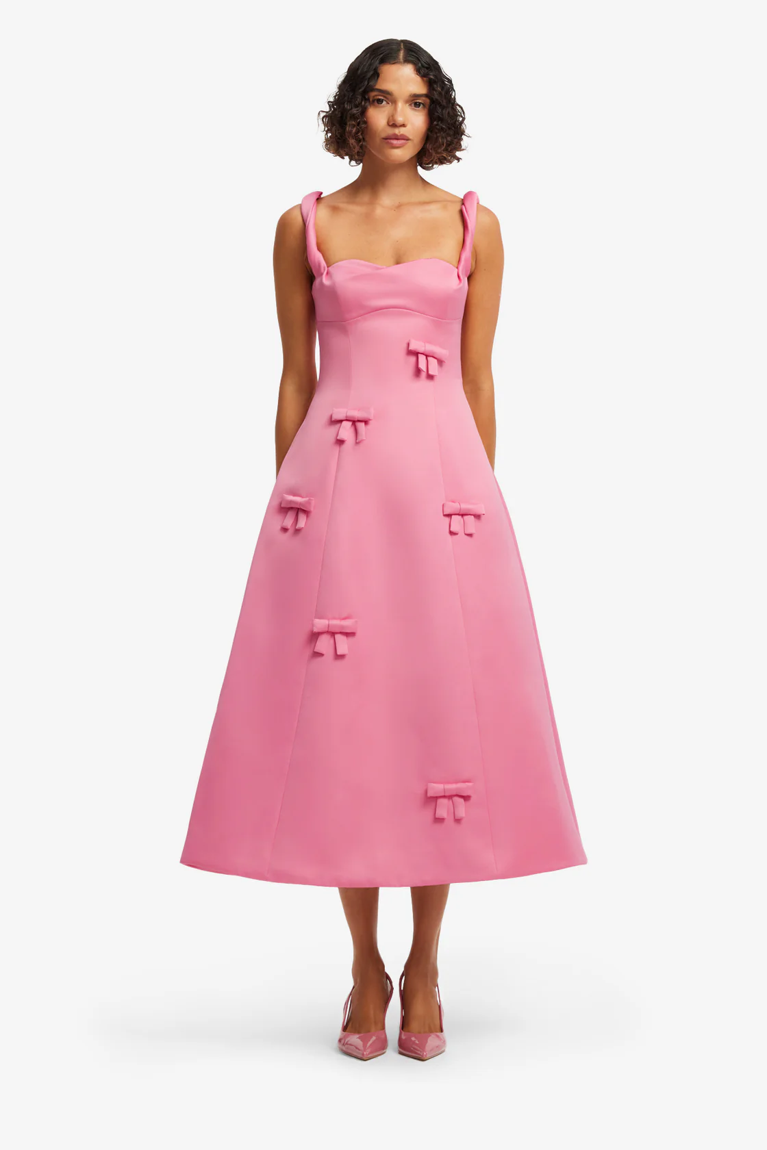 Beatrice  Bow Midi Dress