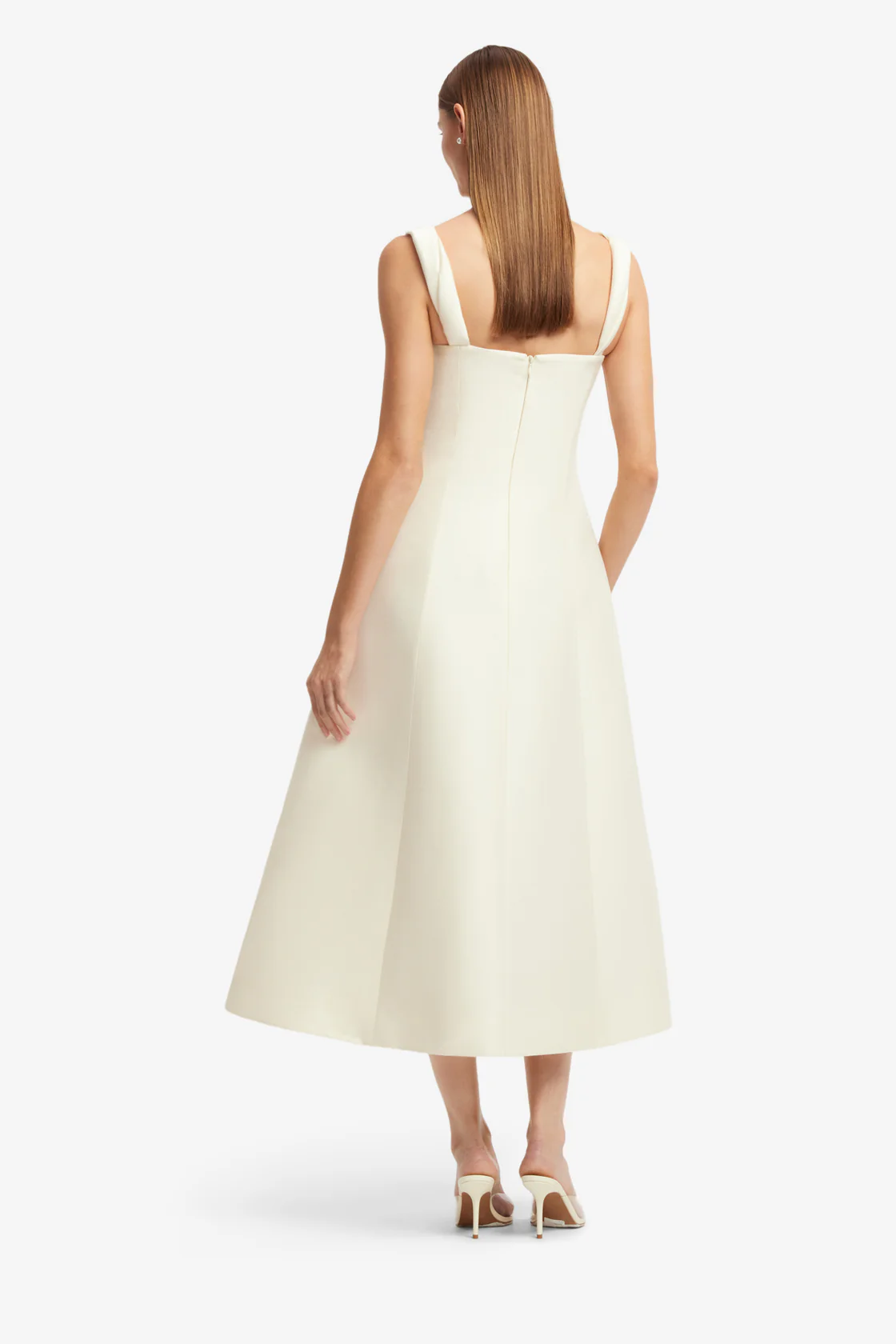 Beatrice  Embellished Wool Midi Dress