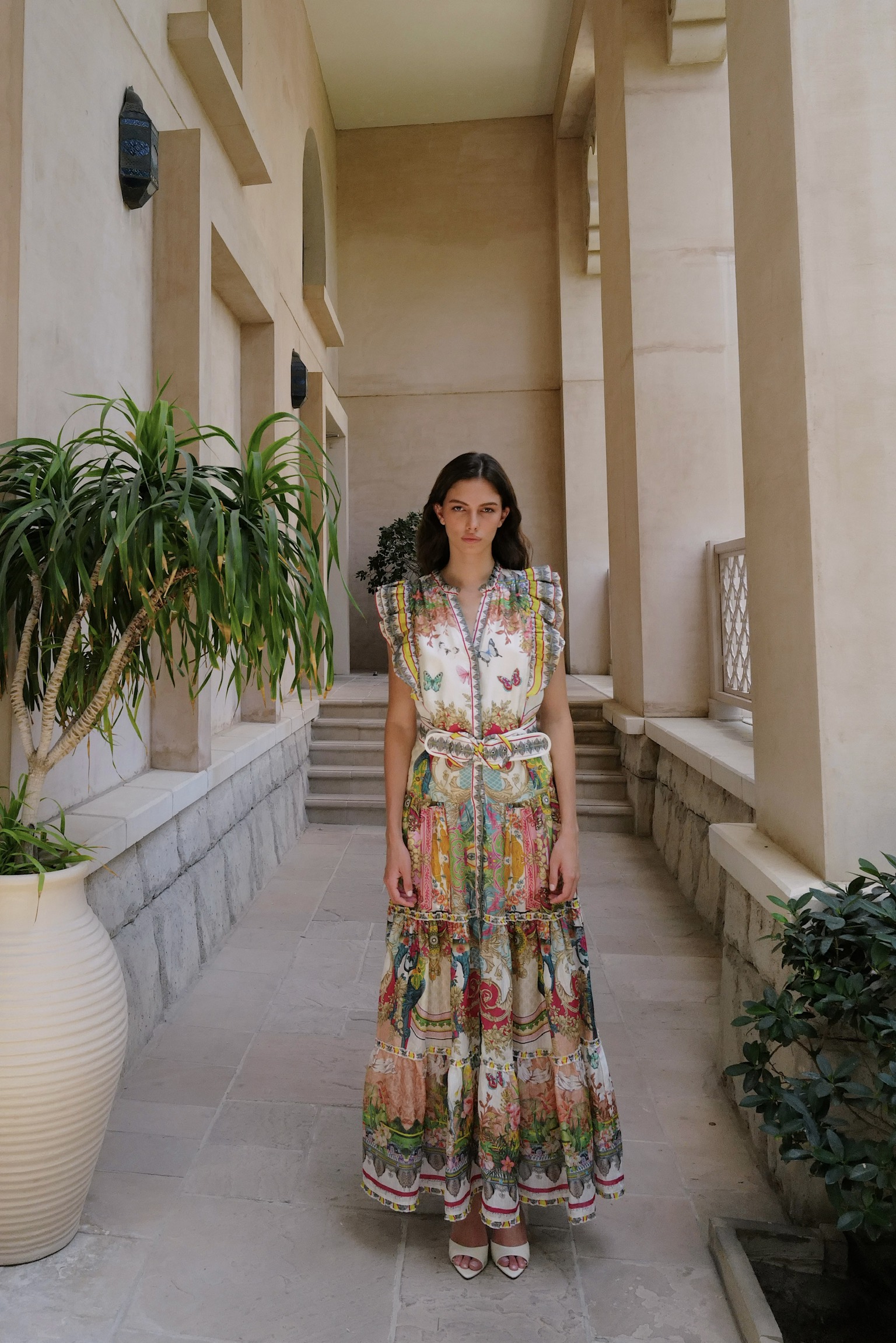 STARBRIGHT SILK LINEN MAXI-ANGELIC