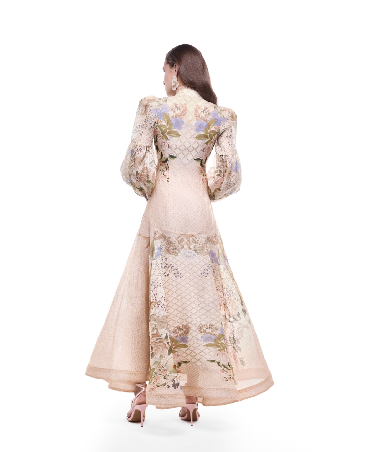 Regina silk linen Maxi Dress