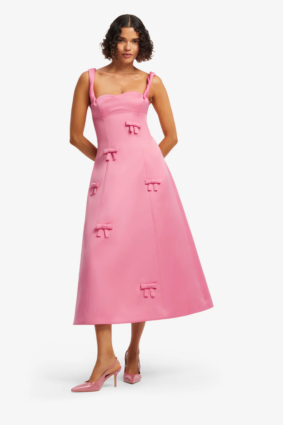 Beatrice  Bow Midi Dress