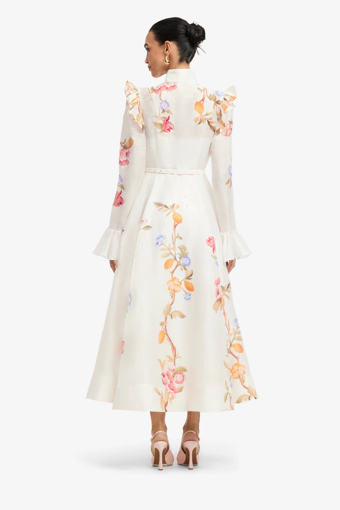 Selina  Butterfly Sleeve Midi Dress
