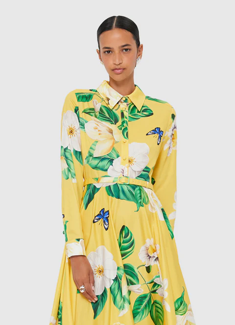 Zara Shirt Midi Dress - Joie Print in Sunshine