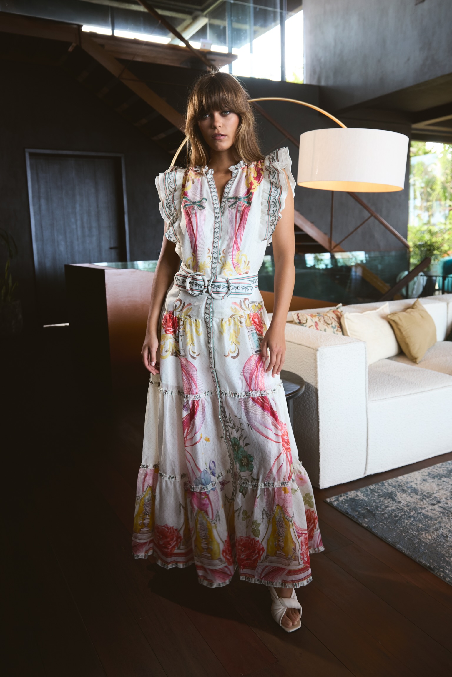 STARBRIGHT SILK LINEN MAXI-ROSES