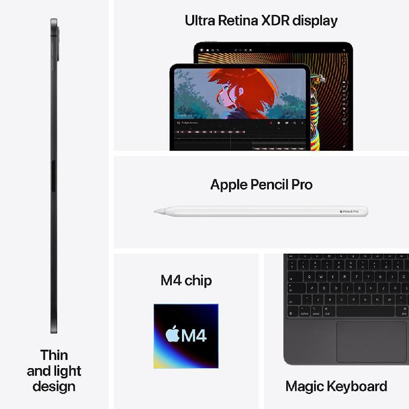  iPad Pro 13-inch M4 (256GB) - Space Black 