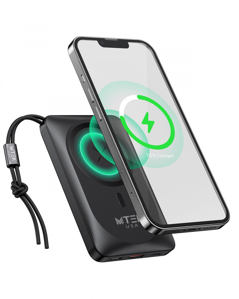  MTEK MagSafe Battery 10,000 mAh (20W) - Black 