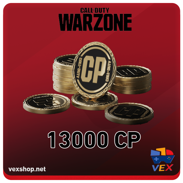  شحن نقاط Call of Duty Warzone بقيمة 13000 