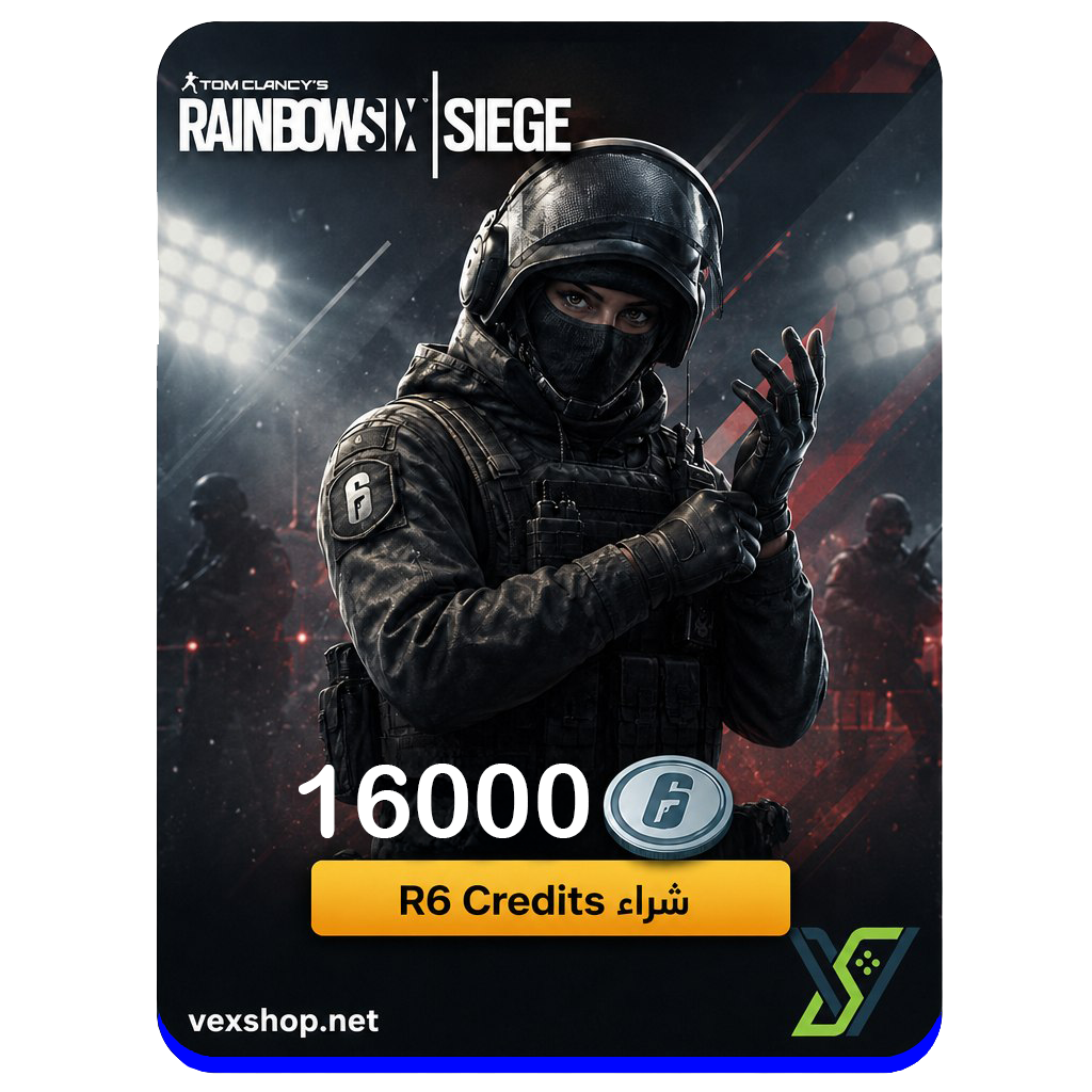  شحن لعبة Rainbow Six Seiege 16000 R6 