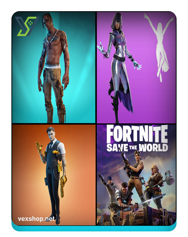  شراء حساب فورت نايت Travis Scott 