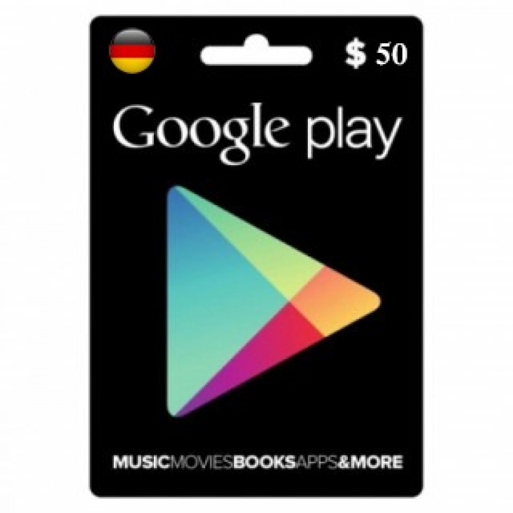  Google Play 50 EUR Germany Gift Card [ Digital Key ] 