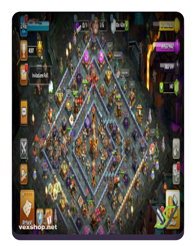  Buy Clash of Clans Town Hall 16 Account 