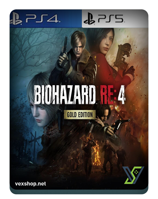  لعبة Resident Evil 4 Gold Edition لمنصة سوني5/سوني4 