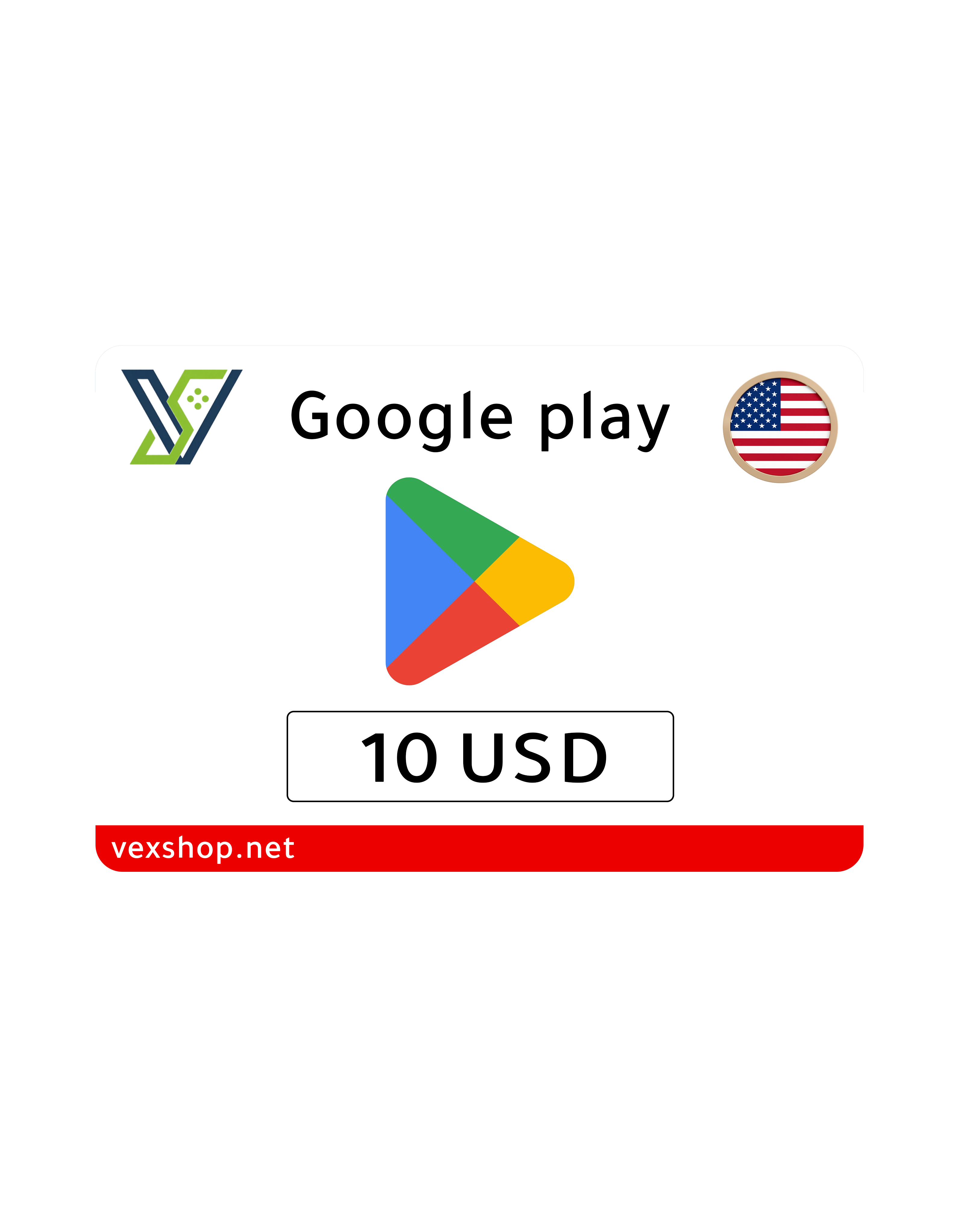  قوقل بلاي بقيمة 10$ - أمريكي - [ مفتاح ] 
