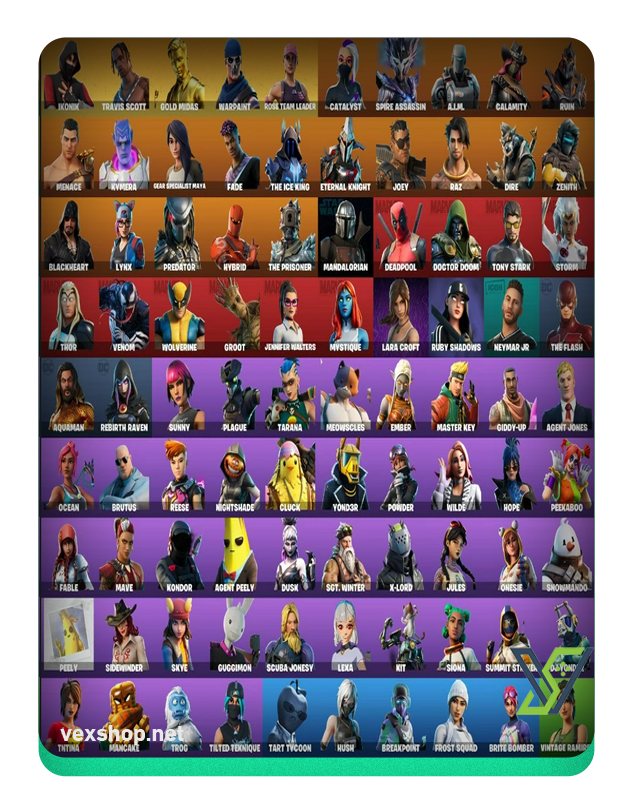  شراء حساب فورت نايت TRAVIS SCOTT, IKONIK 