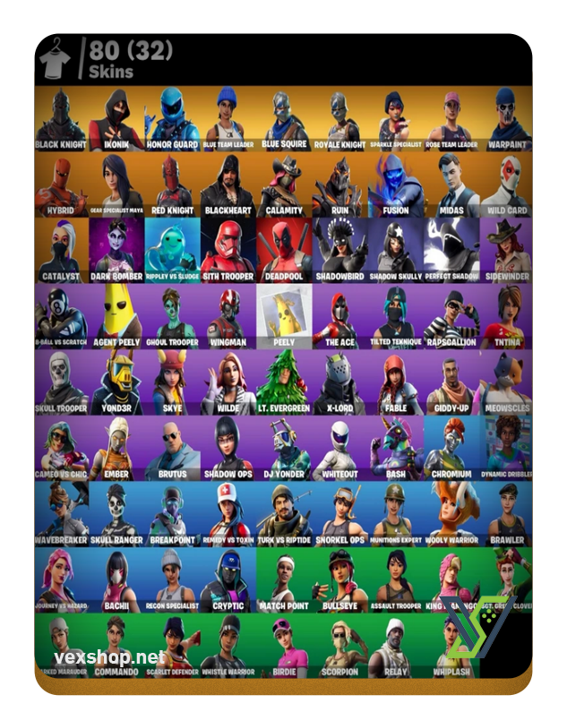  Buy Fortnite Account 80 Skins BLACK KNIGHT / IKONIK [Full Access] 