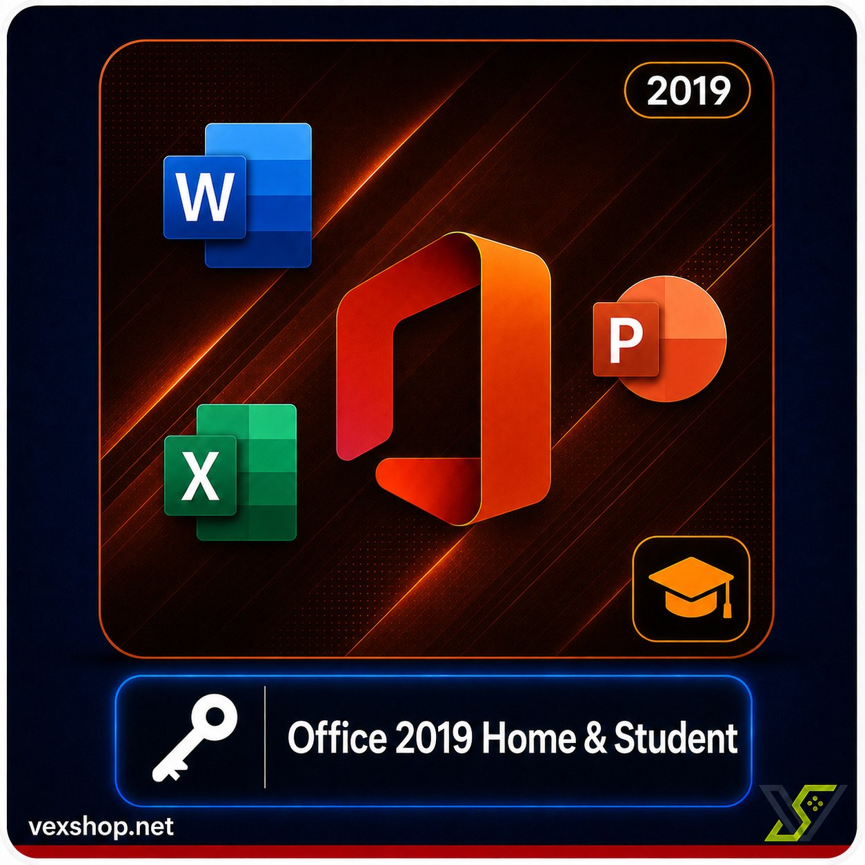  اوفيس 2019 هوم اند ستيودنت [ مفتاح ] 