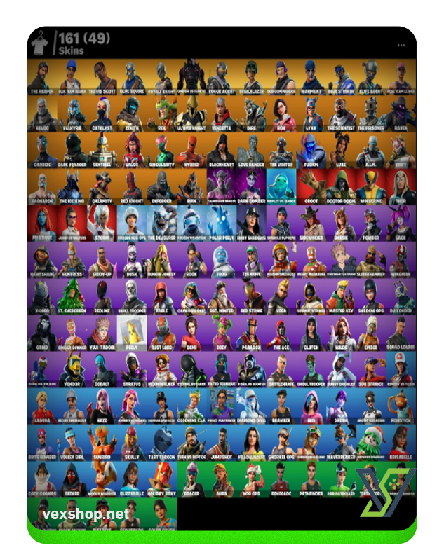  Buy Fortnite Account 161 SKINS travis scott, season 2 bp [Full Access] 