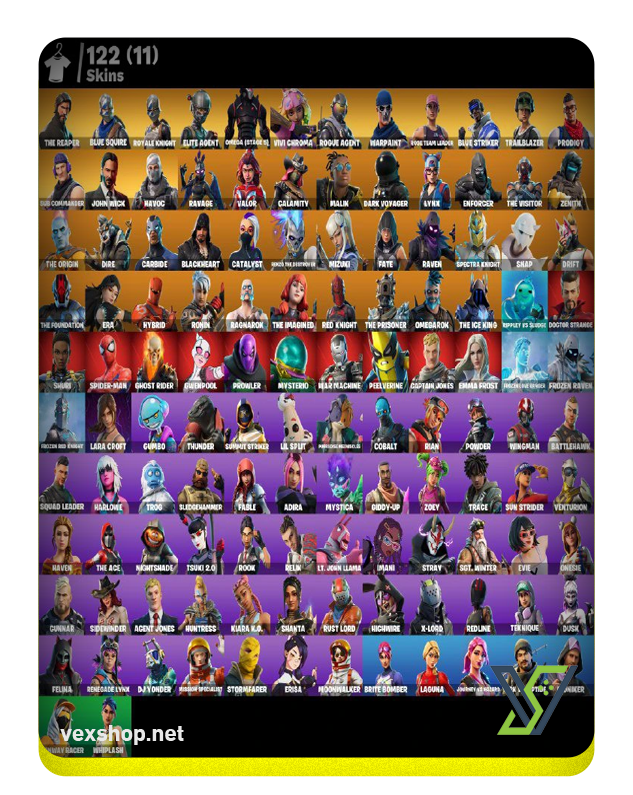  Buy Fortnite Account ❁ FN205 ❁ 〖PC, PS〗122 Skins ❁ OG STW ❁ The Reaper ❁ Blue Squire ❁ Royale Knight [Full Access] 
