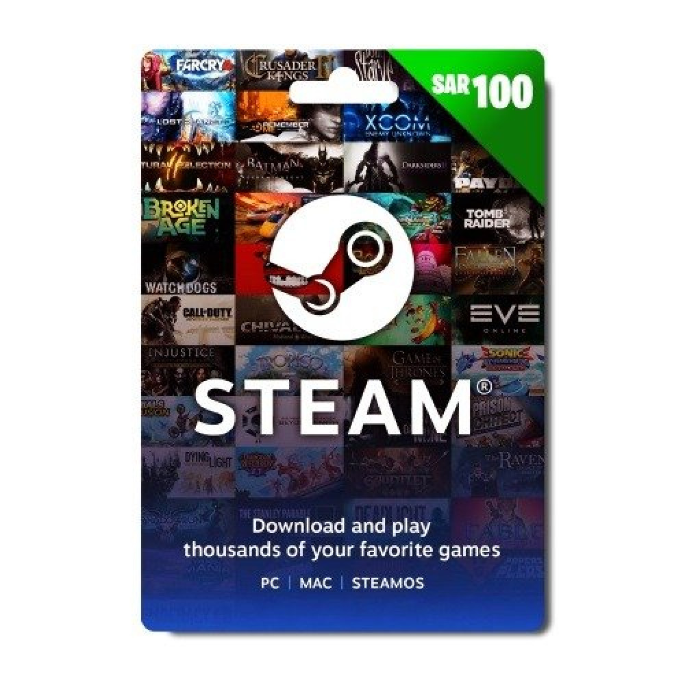  Steam 100 SAR Saudi Gift Card [ Digital Key ] 