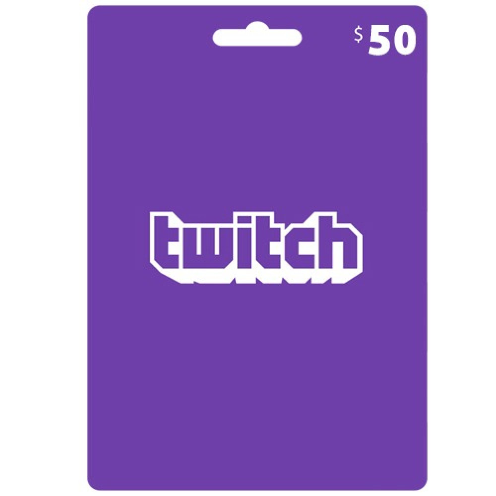  بطاقة شحن Twitch بقيمة 50$ - عالمي - [ مفتاح ] 