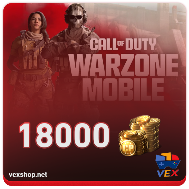  Top Up Call of Duty Warzone Mobile 18000 CP 