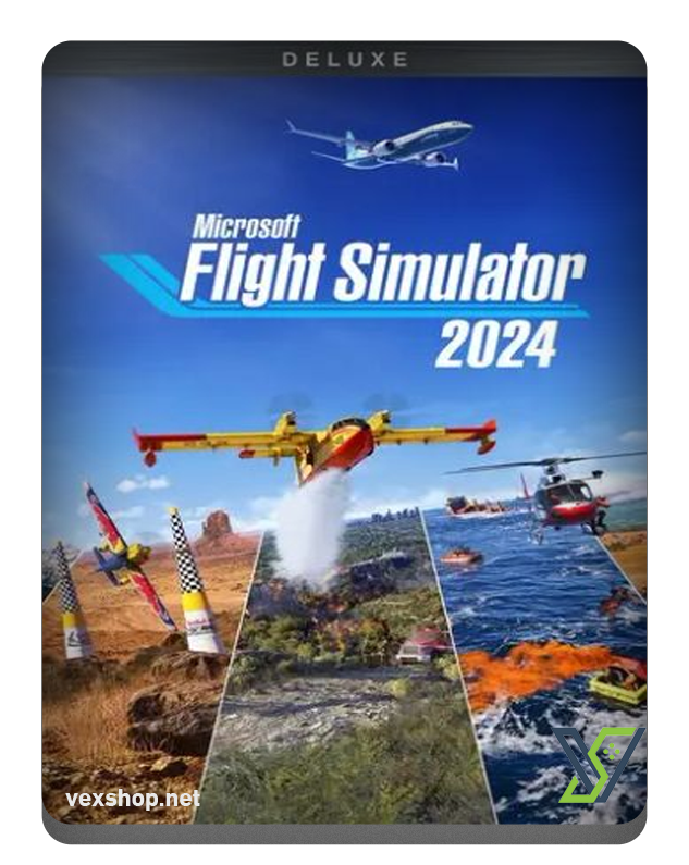  لعبة Microsoft Flight Simulator 2024 Deluxe Edition للكمبيوتر [ مفتاح ] 