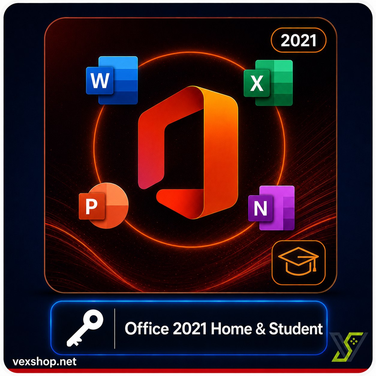  اوفيس 2021 هوم اند ستيودنت [ مفتاح ] 