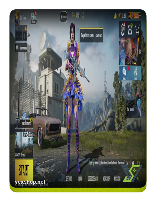  شراء حساب ببجي موبايل M4 Glacier Lv. 4 + 2 Aston Martin Sport Car + 8 Lab + UC +87 Set Clothes + 7 Mythic [وصول كامل]  