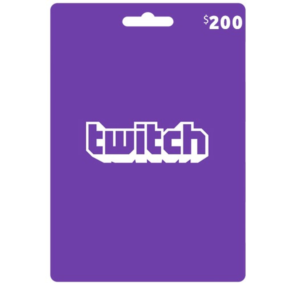  بطاقة شحن Twitch بقيمة 200$ - عالمي - [ مفتاح ] 