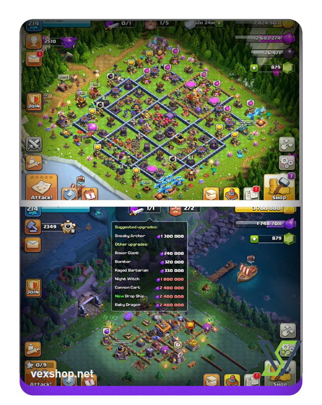  Buy Clash of Clans Town Hall 16 Account [Full Access] 