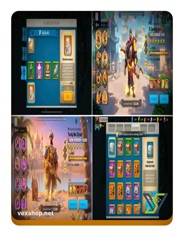  Rise of Kingdoms VIP 15 Power 62 Million Account [Full Access] 