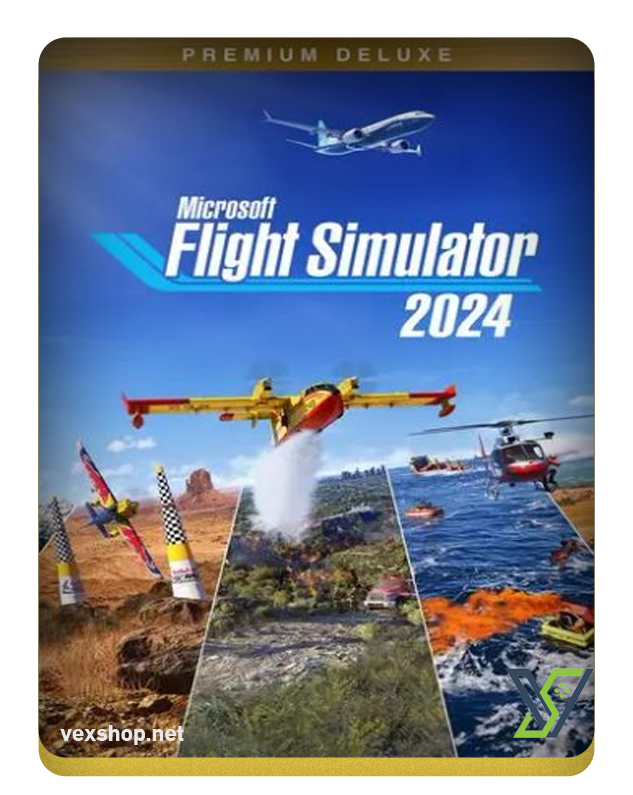  لعبة Microsoft Flight Simulator 2024 Premium Deluxe Edition للكمبيوتر [ مفتاح ] 