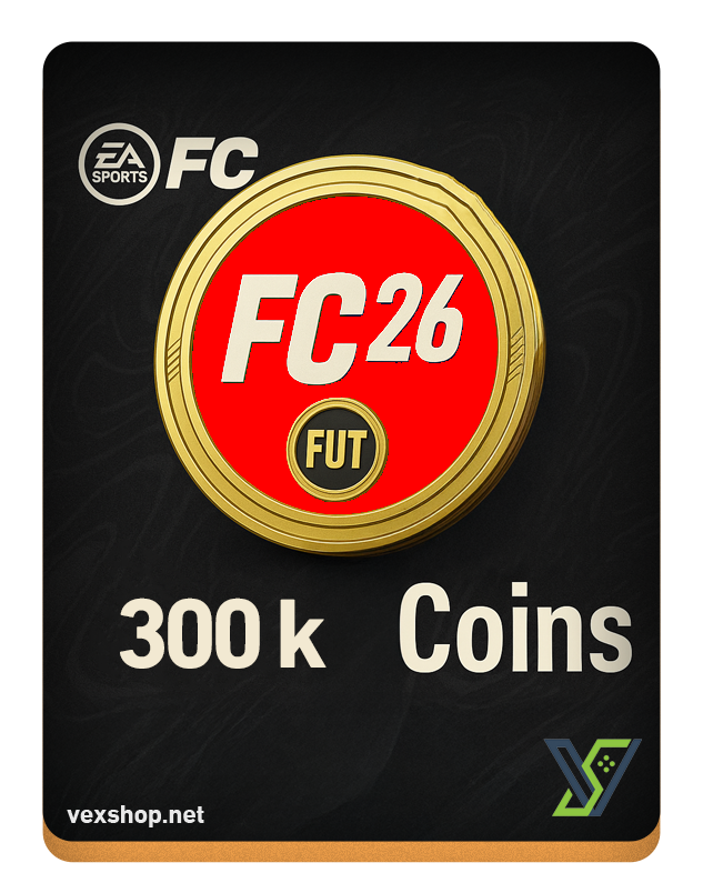  كوينز FC 26 للكمبيوتر الكمية ( 300 ألف كوينز ) 