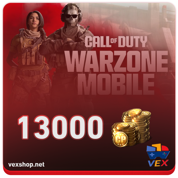  Top Up Call of Duty Warzone Mobile 13000 CP 