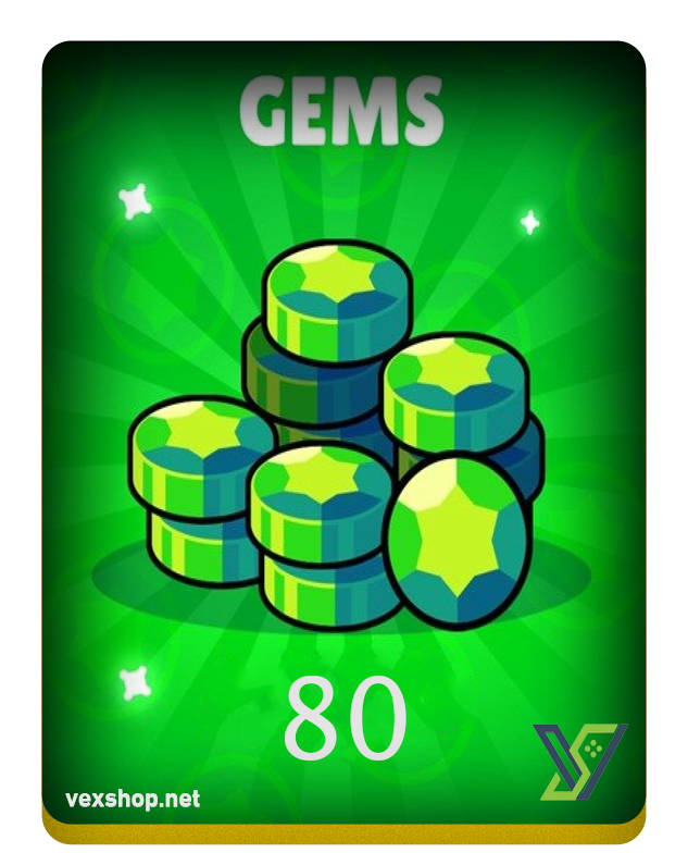  Top Up Brawl Stars 80 Gems [Via Account] 
