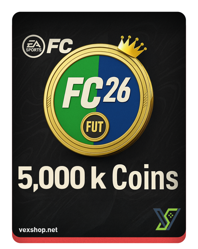  كوينز FC 26 للسوني & الإكس بوكس الكمية ( 5 مليون كوينز ) 